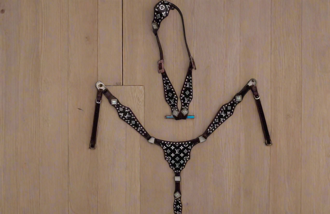 Black Louis Vuitton Tack Set