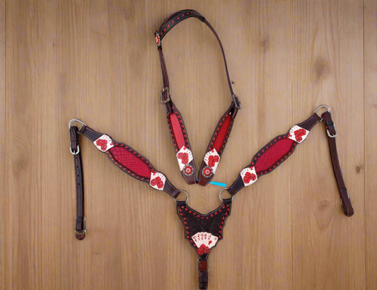 Red Gambler Tack Set