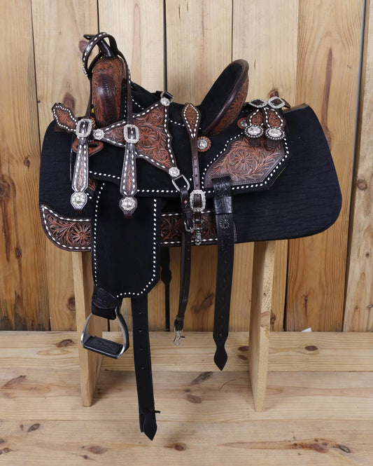 “Roxy” Pencil Roll Barrel Saddle